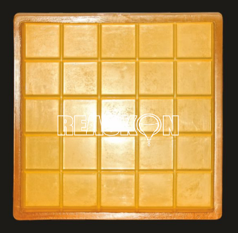 Square Chequered Dotted Rubber Tile Mould, For Making Tiles