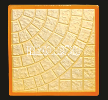 Yellow PVC Chequered Mould, Height: 30 mm