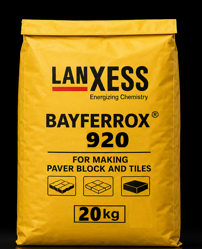 Powder Yellow Oxide 920, Packaging Size: 25 Kg Yellow Oxide 920 Yellow Oxide Powder Yellow Lanxsess Paver Tiles Colour, Lanxess Paver Block Pigment, 20, Yellow